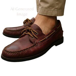 Polo Ralph Lauren ROBERTS Brown Leather Slip On Driving Loafers Shoes Sz 11.5 D
